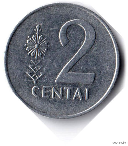 Литва. 2 цента. 1991 г.