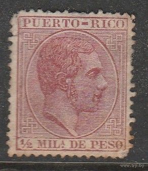 Пуэрто-Рико 1/2м 1880-85гг