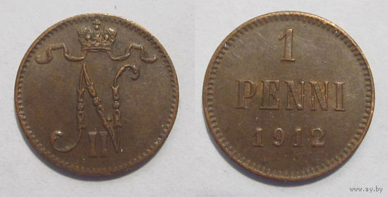 1 пенни 1912
