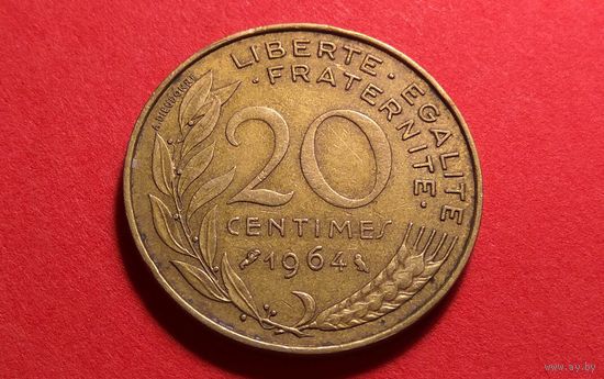 20 сантимов 1964. Франция.