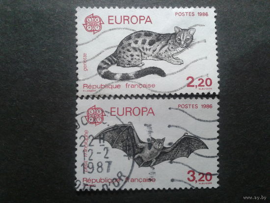 Франция 1986 Европа фауна полная