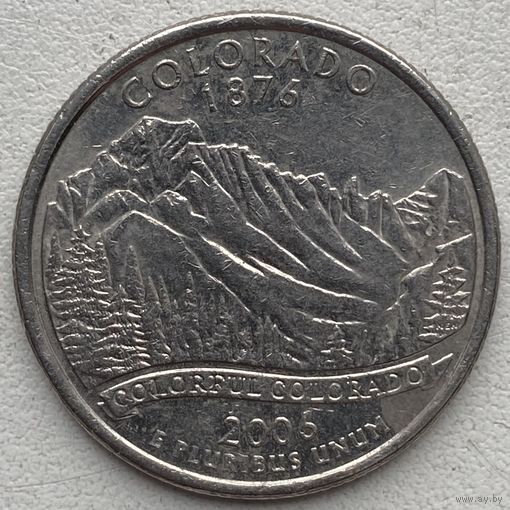 США 25 центов (квотер) 2006 г. P. Штат Колорадо