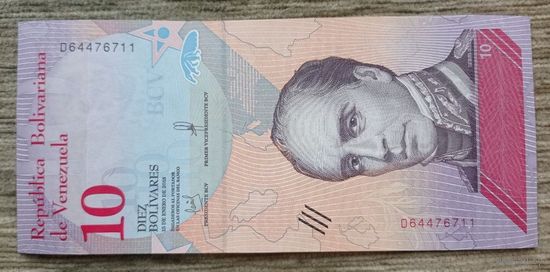 Werty71 Венесуэла 10 боливаров 2018 UNC банкнота