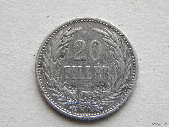 Венгрия 20 филлеров 1893г.