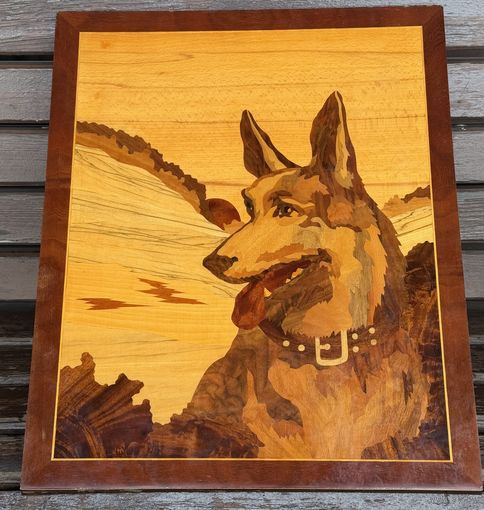 Панно маркетри СССР 1960х.