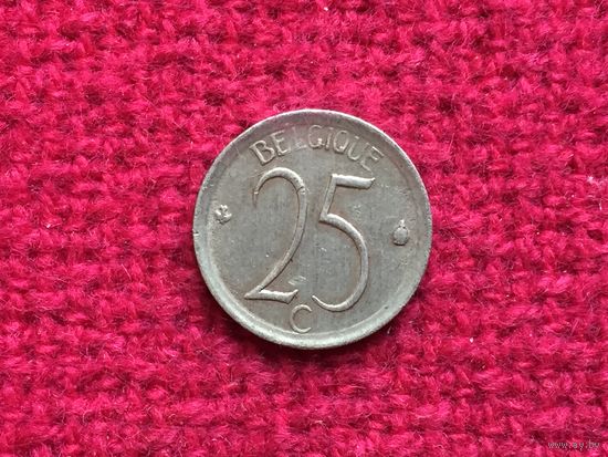 Бельгия 25 сантимов 1970 г.