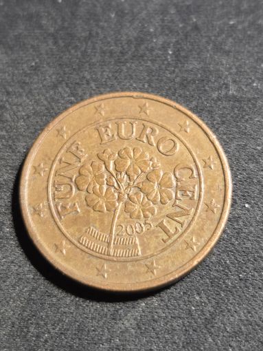 Австрия 5 евроцентов 2005