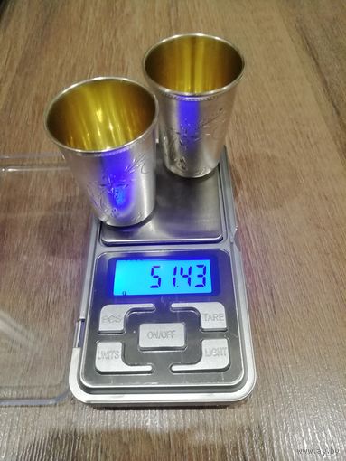 Серебряные стопки 875 проба (торг предлогайте) вес 51.43 гр. есть торг