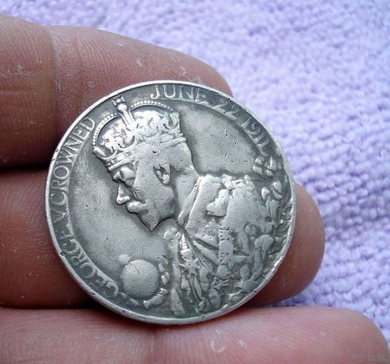 Великобритания. Медаль в честь коронации. Король Георг V. 22 июня 1911 года.