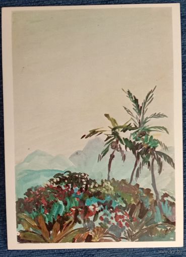 Вечер в Морсби. Художники Плахова, Алексеев.1979