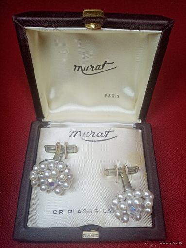 С рубля без мц. запонки "Murat" Paris