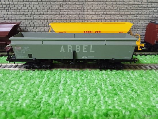 Полувагон - гондола  4-х осный "Trainse" (сер) б/у  Франция 1/87 HO