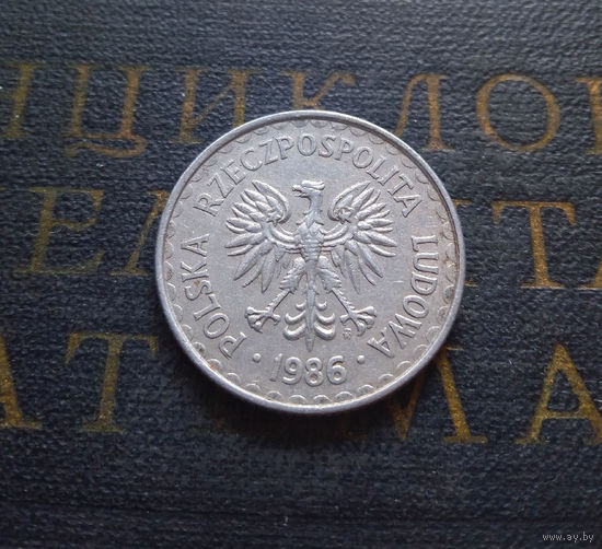 1 злотый 1986 Польша #13 XF