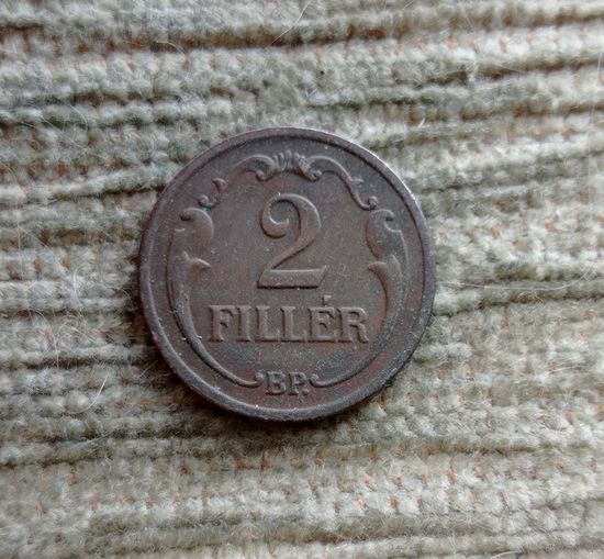 Werty71 Венгрия 2 филлера 1930