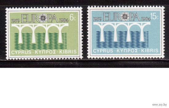 Кипр-1984(Мих.611-612) ** , Европа СЕРТ (полная серия)