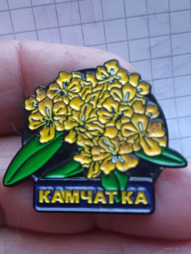 Брошь значок пин ап Камчатка эдельвейс