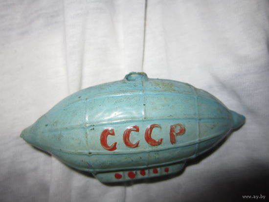 Дирижабль . Елочная игрушка СССР