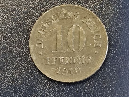 Германия 10 пфеннигов 1918