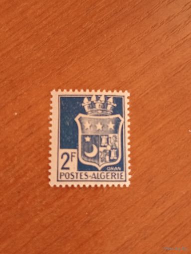 1942 французская колония Алжир герб чистая без клея (4-8)