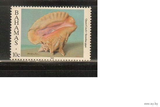 Багамы-1999(Мих.890III) , **  , Морская  Фауна, Раковины )