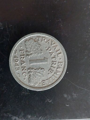 1 франк франция 1943