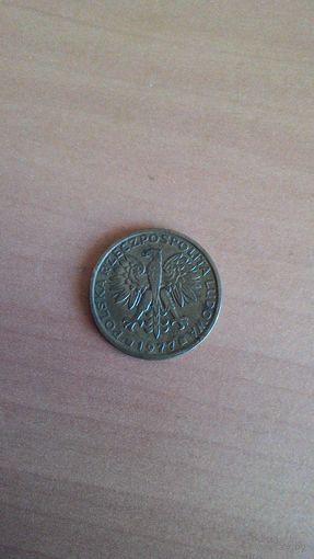 2 злотых 1977.