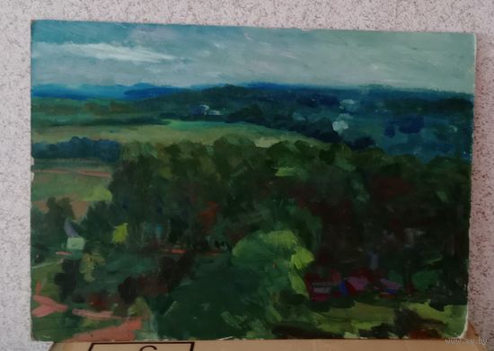 Картон, масло 49х68