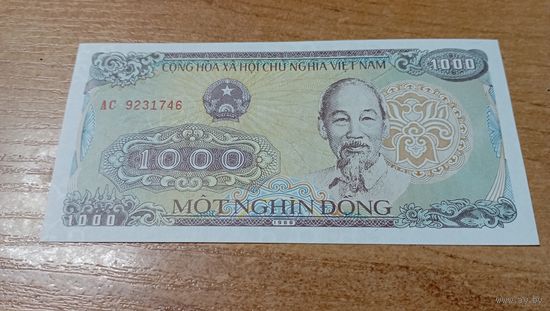 1000 донг 1988 года Вьетнама с  рубля **31746