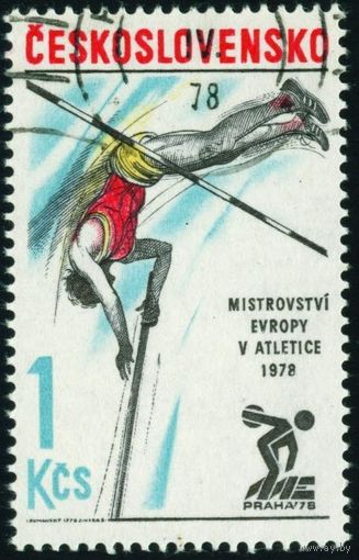 Чемпионат Европы по лёгкой атлетике Чехословакия 1978 год 1 марка