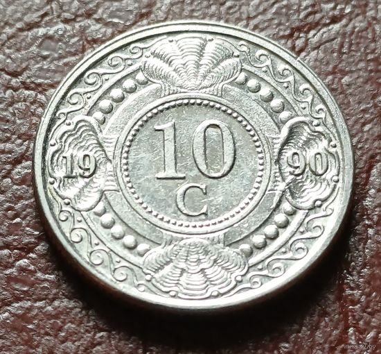 Нидерландские Антильские острова 10 центов, 1990    ( 1-3-4 )