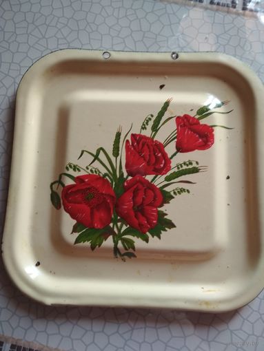 Эмалированная крышка СССР