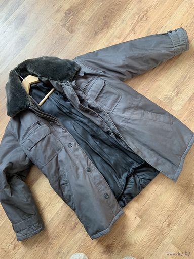 НОВАЯ универсальная зимне-осенняя ДЛИННАЯ  куртка  белорусской милиции. р 52-3 как минимум. Толстая подкладка отстёгивается.