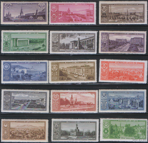 Заг. 2142. 1958. Столицы союзных республик. чиСт.