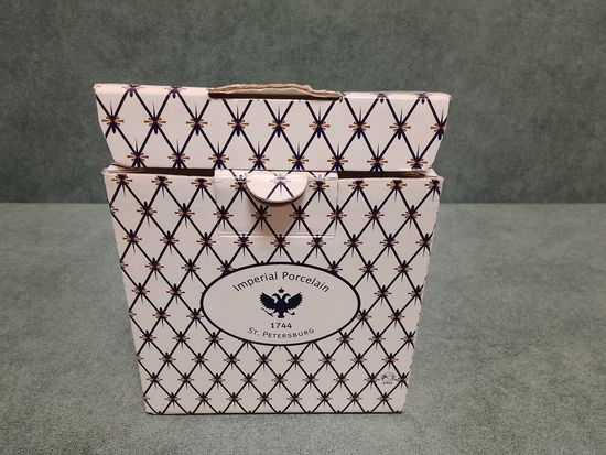 Подарочная коробка фирменная ИФЗ (Императорский фарфоровый завод)