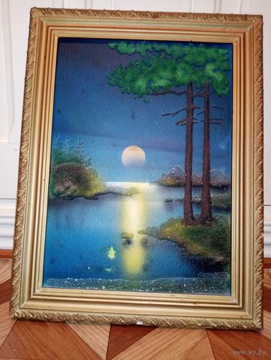 Картина. Ночной пейзаж.