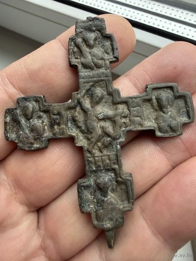 Створка от энколпиона "Никита Бессогон с избранными святыми"