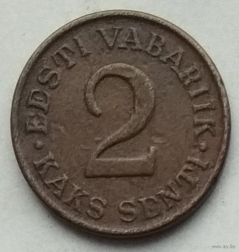 Эстония 2 цента (сенти) 1934 г.