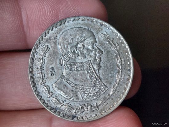 1 песо мексика 1962