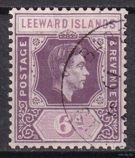 169.BrKCI. Великобритания. Колонии. Подветренные острова. Стандарт. Георг VI. 1947 г. 6P. Mi.#100b.