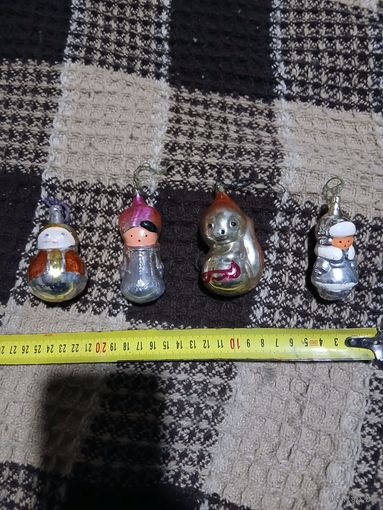 Ёлочные игрушки СССР. Старт с 2-х рублей. Смотрите другие лоты, много интересного.