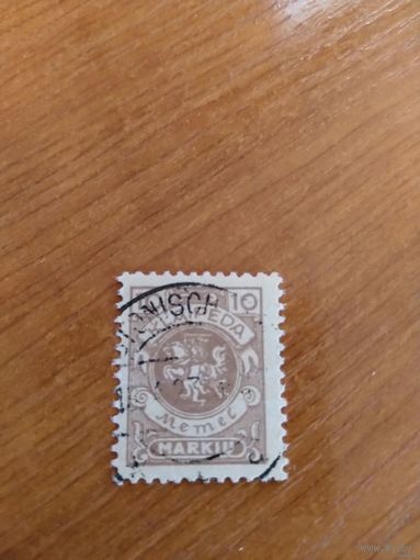 1923 Мемель Клайпеда герб Погоня (5-2)