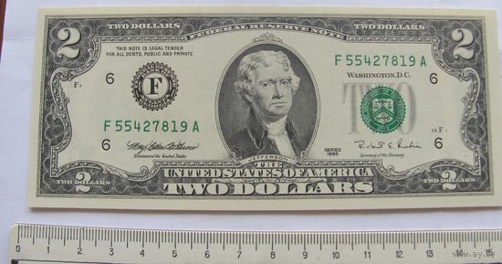 США 2 доллар 1995