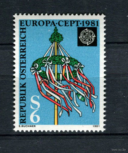 Австрия - 1981 - Европа CEPT. Фольклор - [Mi. 1671] - полная серия - 1 марка. MNH.  (Лот 202AX)