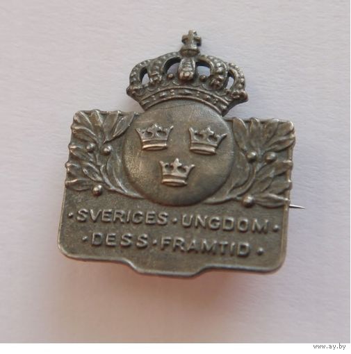 Знак патриотический, номерной 1940-1941 год. - серебро -