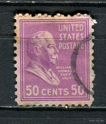 США - 1938/1954 - Уильям Говард Тафт 50С - [Mi.438A] - 1 марка. Гашеная.  (Лот 77Fi)-T25P15