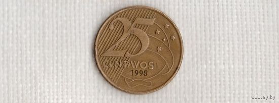 Бразилия 25 сентаво 1998