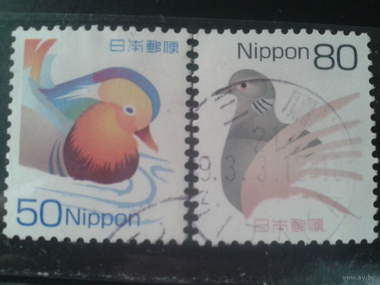 Япония, 2007. Стандарт. Утки, полная серия. Mi-2,3 евро гаш.
