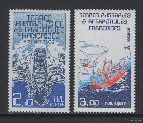 ТААФ Французские Антарктические Территории 1986* Корабли в истории освоения Антарктических территорий Mi#212-213