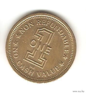 1 ТОКЕН. ЛОШАДЬ NON REFUNDABLE 1 ONE HH NO CASH VALUE США