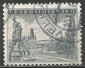 Чехословакия. Карлов мост. Прага. 1953г. Mi#818